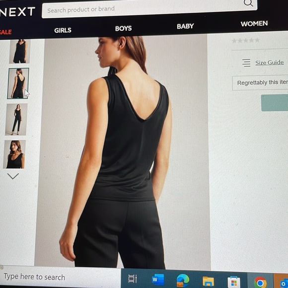 Ted baker Shavon v neck sleeveless top - Picture 3 of 9